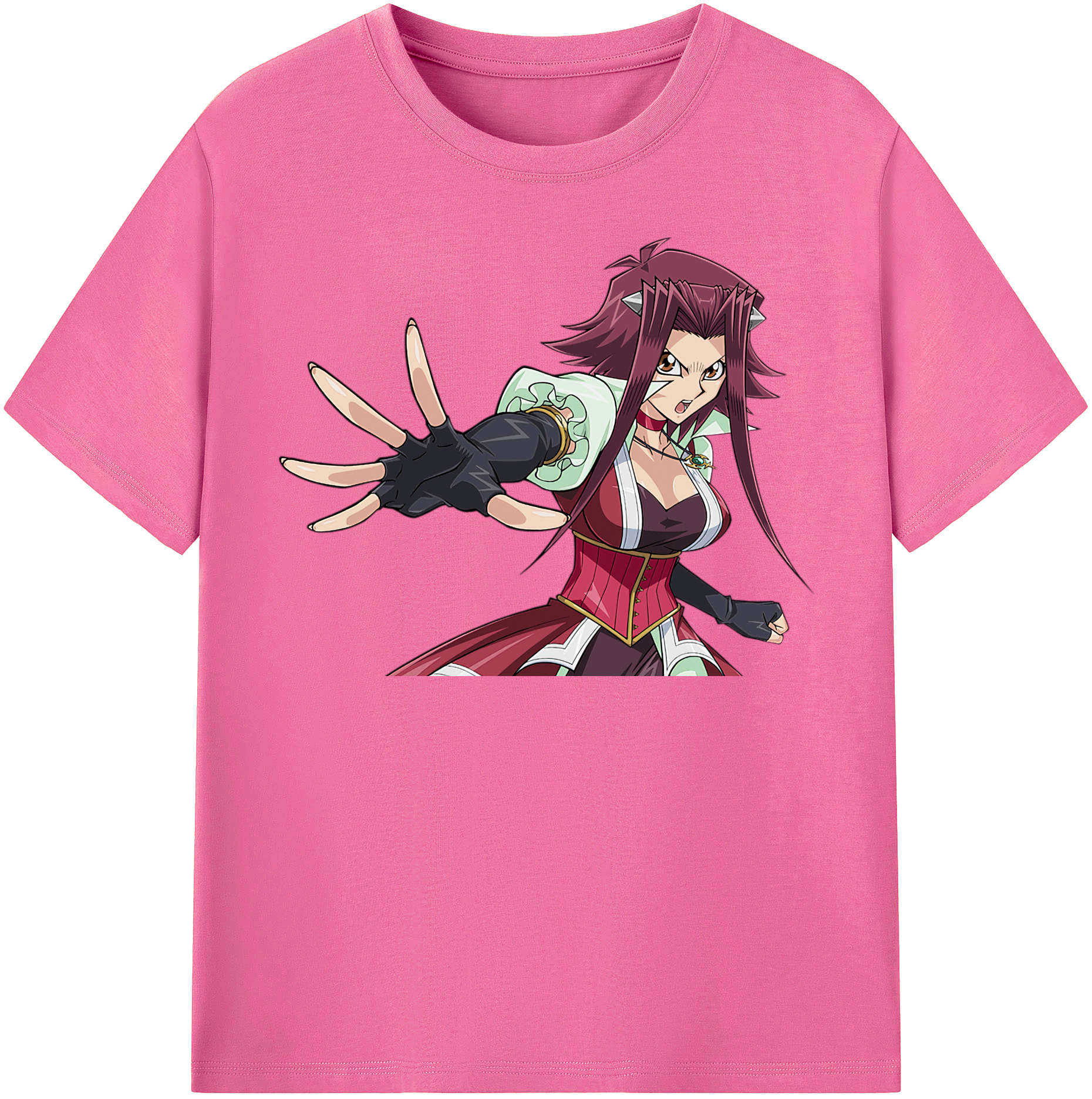 （画像用） 遊☆戯☆王 Yu-Gi-Oh! レディースカジュアルプリントTシャツ（綿100％）